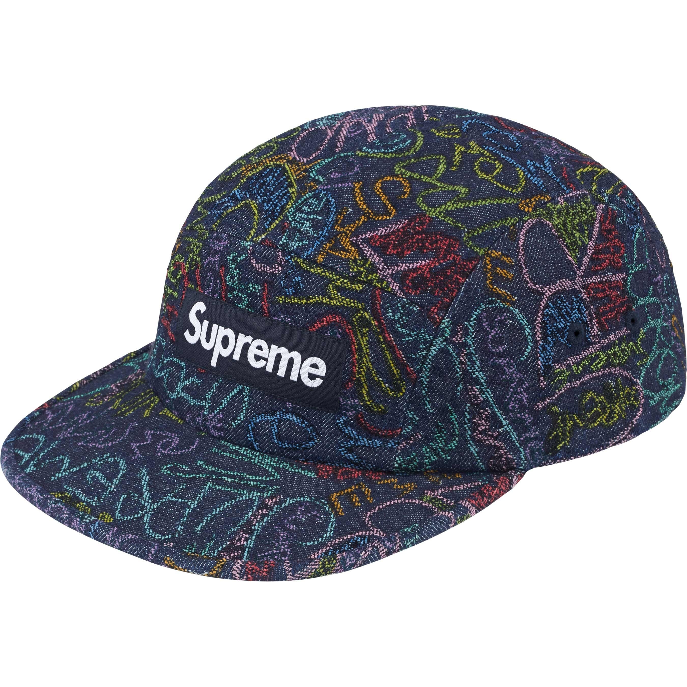 Handwriting Denim Camp Cap view 4